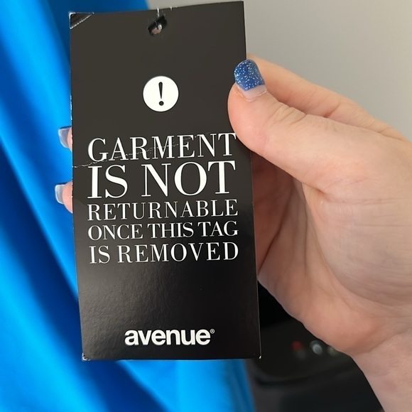 Avenue bright blue layered dress size 26/28 - Picture 6 of 10